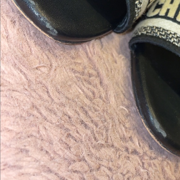 Christian Dior DWAY SLIDES Deep Blue Embroidered Cotton - Picture 5 of 5